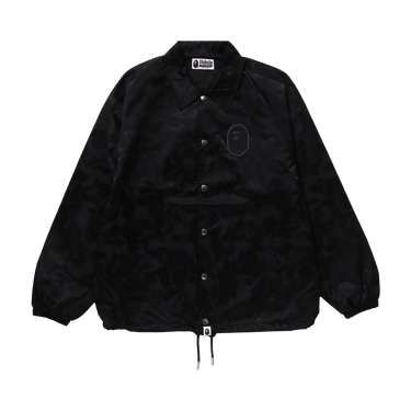 BAPE Tonal Solid Camo Coach Jacket 'Black'