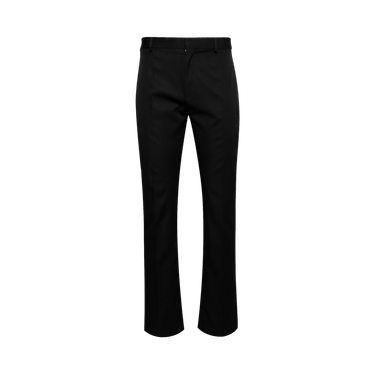 Off-White Emblem Wool Slim Zip Detail Pant 'Black/Black'