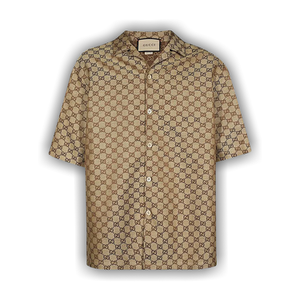 Gucci GG Linen Shirt 'Camel/Ebony'