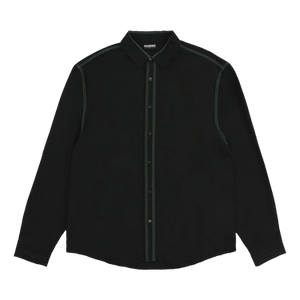 Pleasures Life Button Down Shirt 'Black'
