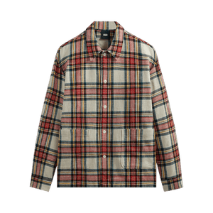 Kith Plaid Boxy Collared Overshirt 'Fame'