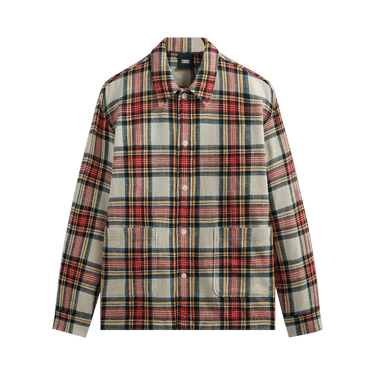 Kith Plaid Boxy Collared Overshirt 'Fame'