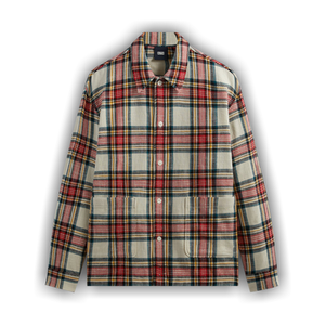 Kith Plaid Boxy Collared Overshirt 'Fame'