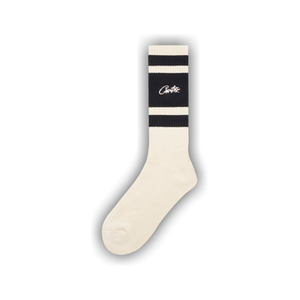 Corteiz Retro Socks 'Cream/Black'