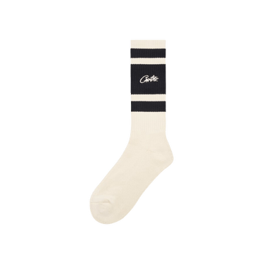 Corteiz Retro Socks 'Cream/Black'