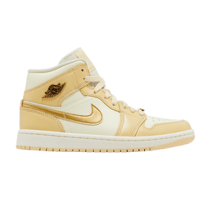 Wmns Air Jordan 1 Mid 'Pale Vanilla Gold'