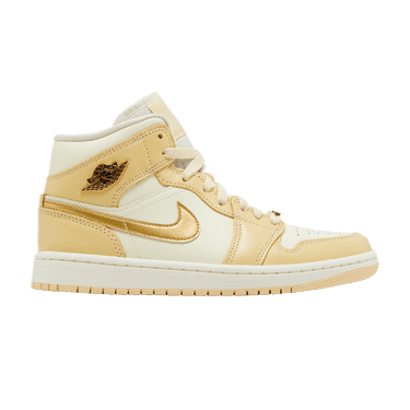 Wmns Air Jordan 1 Mid 'Pale Vanilla Gold'