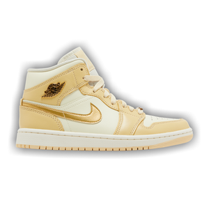 Wmns Air Jordan 1 Mid 'Pale Vanilla Gold'