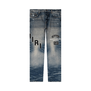 Amiri Hockey Logo Straight Jean 'Vintage Indigo'