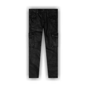 PURPLE BRAND Cargo Flare Pants 'Black Resin'