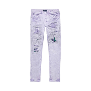 PURPLE BRAND Patch Repair Low Rise Jeans 'White'