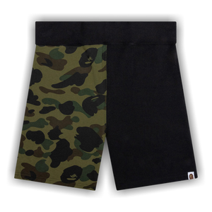 BAPE 1st Camo Back Shark Sweatshorts 'Green'