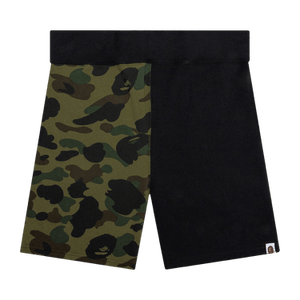 BAPE 1st Camo Back Shark Sweatshorts 'Green'
