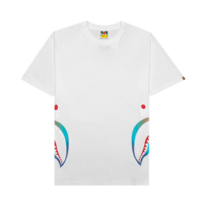 BAPE Gradation Side Shark Tee 'White'