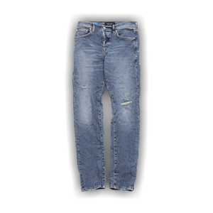 PURPLE BRAND Thrashed Tinted Jeans 'Mid Indigo'