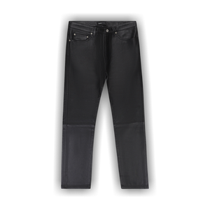 PURPLE BRAND Leather Relaxed Fit Pant 'Black'