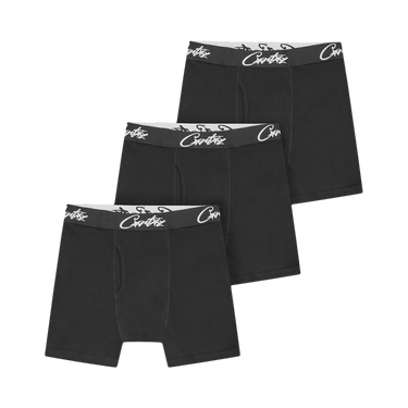 Corteiz Allstarz Boxers (3 Pack) 'Black'