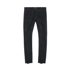 PURPLE BRAND Oil Spill Low Rise Skinny Jean 'Black'