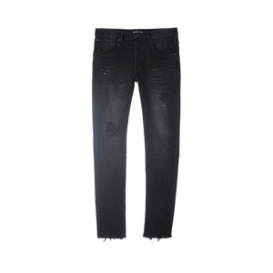 PURPLE BRAND Resin Repair Mid Rise Slim Jean 'Black'
