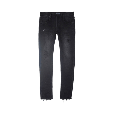 PURPLE BRAND Resin Repair Mid Rise Slim Jean 'Black'