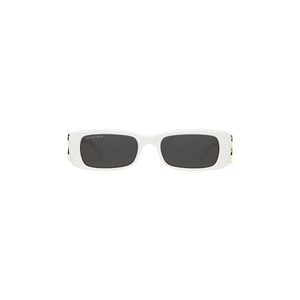 Balenciaga Dynasty Rectangle Sunglasses 'White'