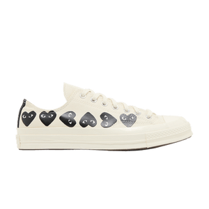 Comme des Garçons PLAY x Converse Chuck 70 Low 'Multi Heart - Milk Black'