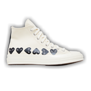 Comme des Garçons PLAY x Converse Chuck 70 High 'Multi Heart - Milk Black'