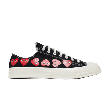 Comme des Garçons PLAY x Converse Chuck 70 Low 'Multi Heart - Black'