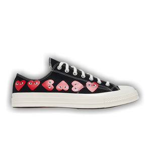 Comme des Garçons PLAY x Converse Chuck 70 Low 'Multi Heart - Black'