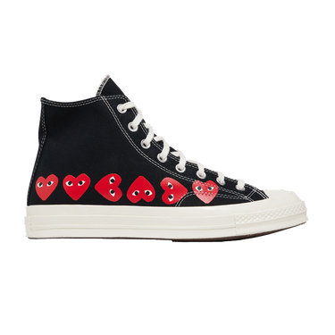 Comme des Garçons PLAY x Converse Chuck 70 High 'Multi Heart - Black'