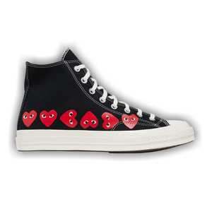 Comme des Garçons PLAY x Converse Chuck 70 High 'Multi Heart - Black'