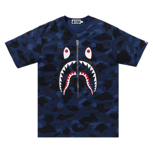 BAPE Color Camo Shark Tee 'Navy'
