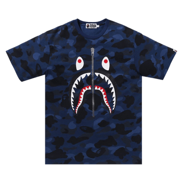 BAPE Color Camo Shark Tee 'Navy'