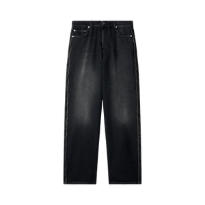 Off-White Zip Trim Loose Fit Jeans 'Grey'
