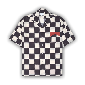 Rhude Checkered Shirt 'Ivory/Black/Red'