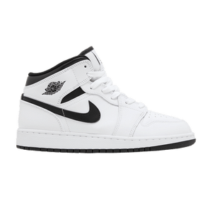 Air Jordan 1 Mid GS 'White Black'