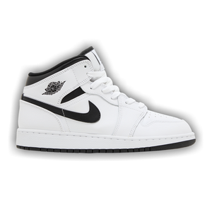 Air Jordan 1 Mid GS 'White Black'