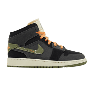 Air Jordan 1 Mid SE Craft GS 'Anthracite Light Olive'