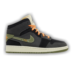 Air Jordan 1 Mid SE Craft GS 'Anthracite Light Olive'