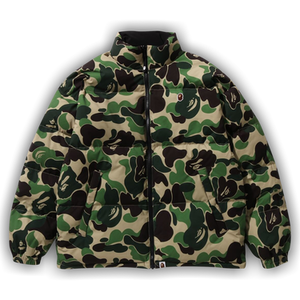 BAPE ABC Camo Reversible Down Jacket 'Green'