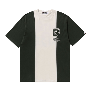 BAPE Badges Color Blocking Tee 'Ivory'