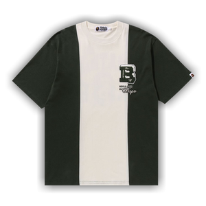 BAPE Badges Color Blocking Tee 'Ivory'
