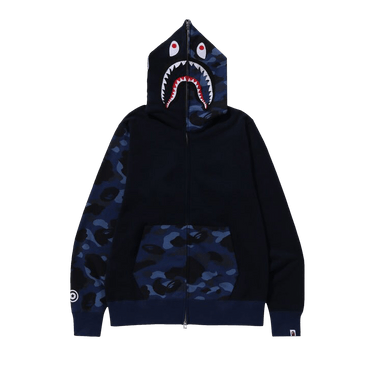 BAPE Color Camo Shark Full Zip Hoodie 'Navy'