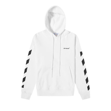 Off-White Drag Helvetica Over Hoodie 'White/Black'