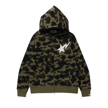 BAPE 1st Camo Full Zip Hoodie 'Green'