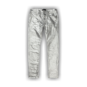 PURPLE BRAND Metallic Monogram Pants 'Grey'