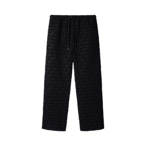 Off-White Off All Over Bouclé Casual Pant 'Black'