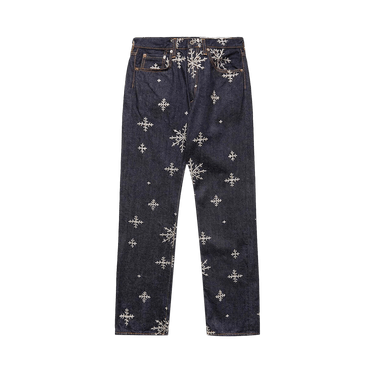 Kapital 14 Oz Denim Snow Embroidery 5P Jeans 'Indigo'