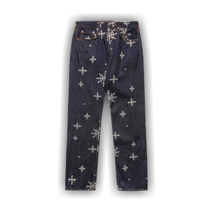 Kapital 14 Oz Denim Snow Embroidery 5P Jeans 'Indigo'
