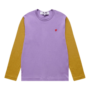 Comme des Garçons PLAY Bi-Colour T-Shirt 'Purple/Olive'